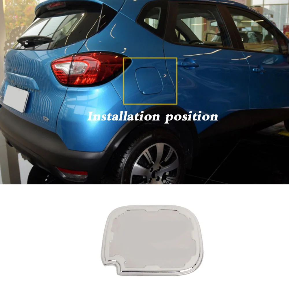 

Для Renault Cap tur 2015 2016 2017 2018 Стайлинг автомобиля аксессуары из нержавеющей стали крышка для бензинового/топливного/масляного бака крышка рамка детали 1 шт.