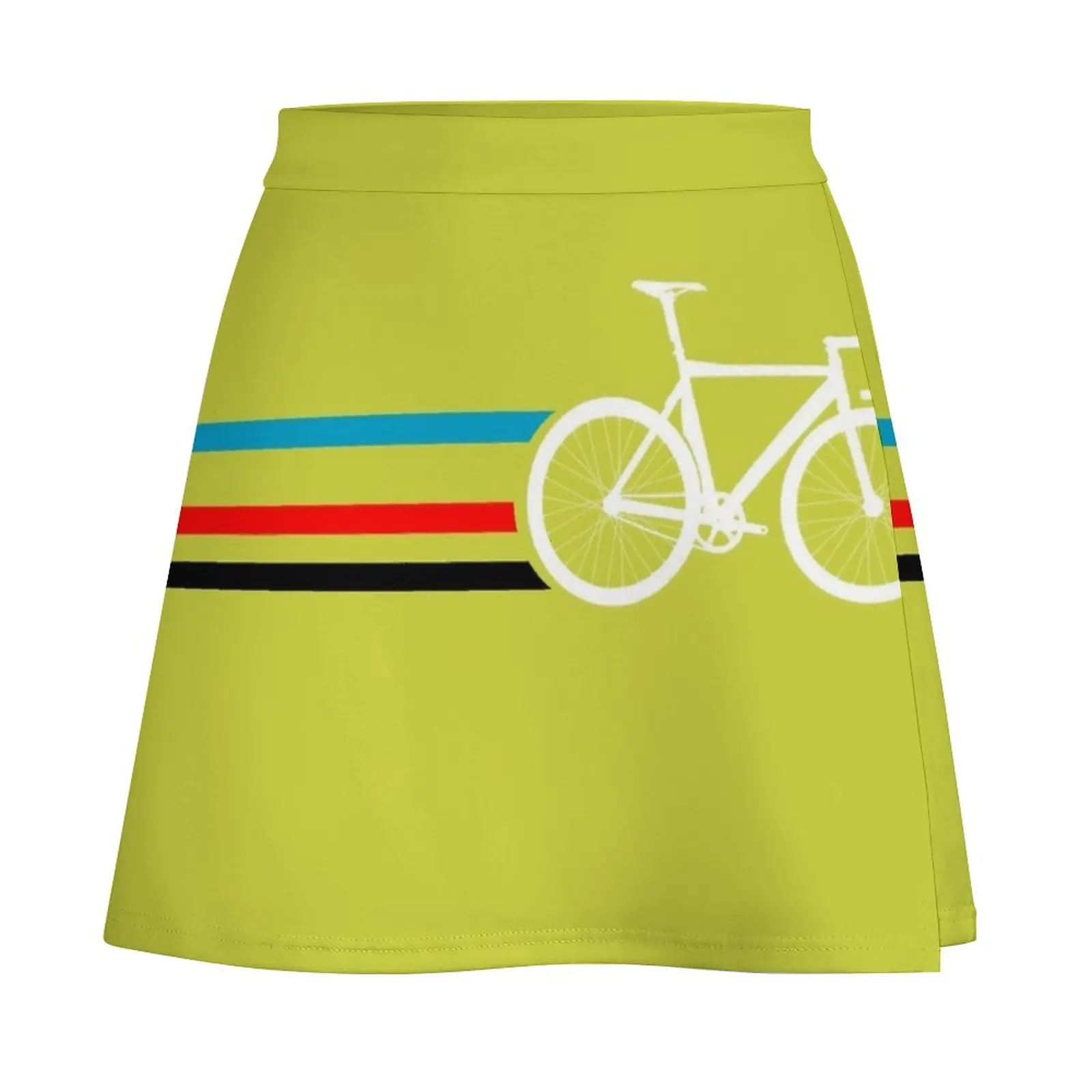 Bike Stripes Velodrome Mini Skirt Woman short skirt skirts for womens