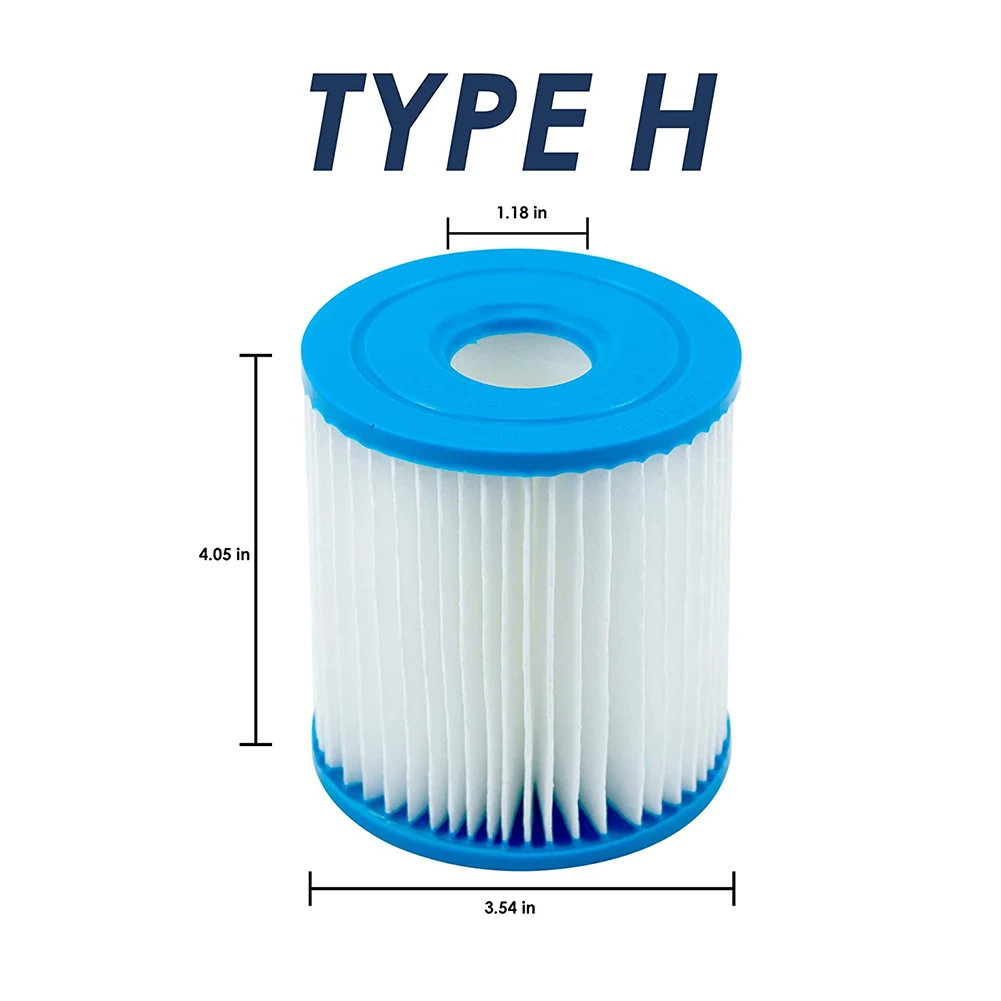 Type H Pool Filters Cartridge 29007E Compatible with Intex 330 GPH Above Ground Pool Pump Model #28601EG