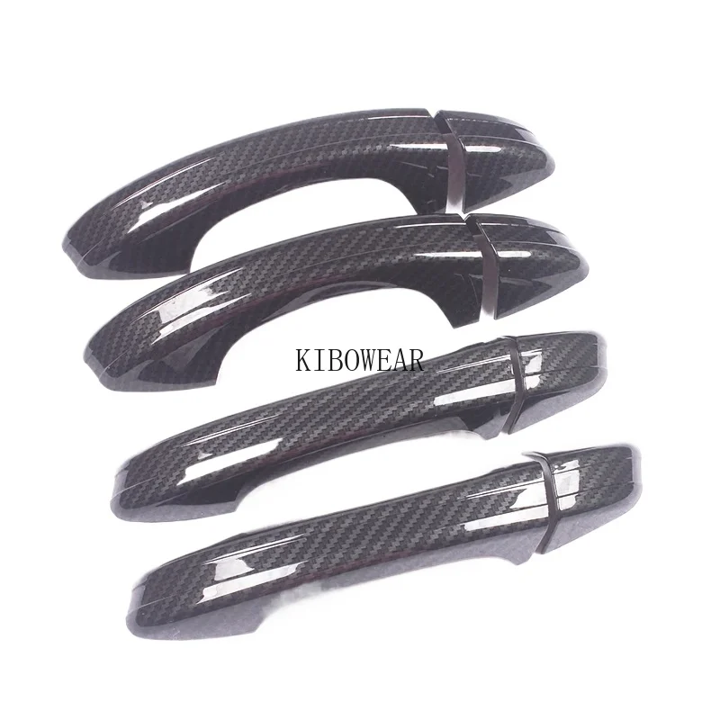 

4pcs For VW Golf MK6 6 7 MK7.5 MK7 GTI R Door handle cover trim handles protection cap (carbon look) sticker