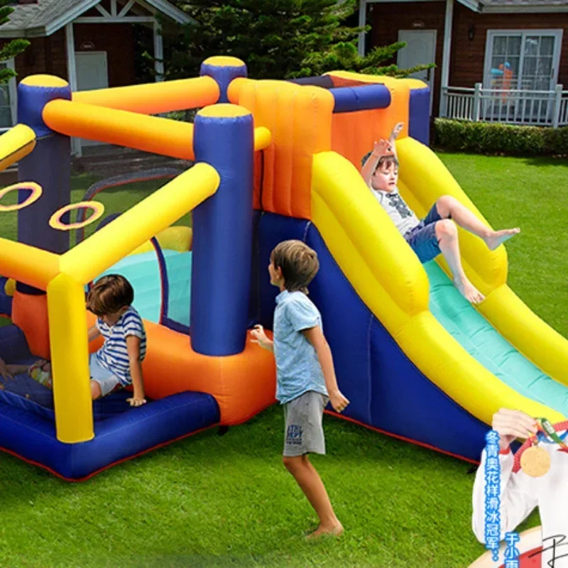 Children's Inflatable Castle Family Slide Trampoline Indoor and Outdoor Naughty Castle