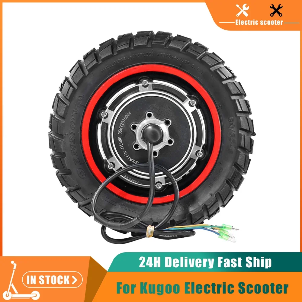 

10-дюймовый 48 В 500 Вт замена заднего колеса двигателя для электрического скутера Kugoo M4/M4PRO, бесщеточный мотор-концентратор с внешней шиной 80/65-6