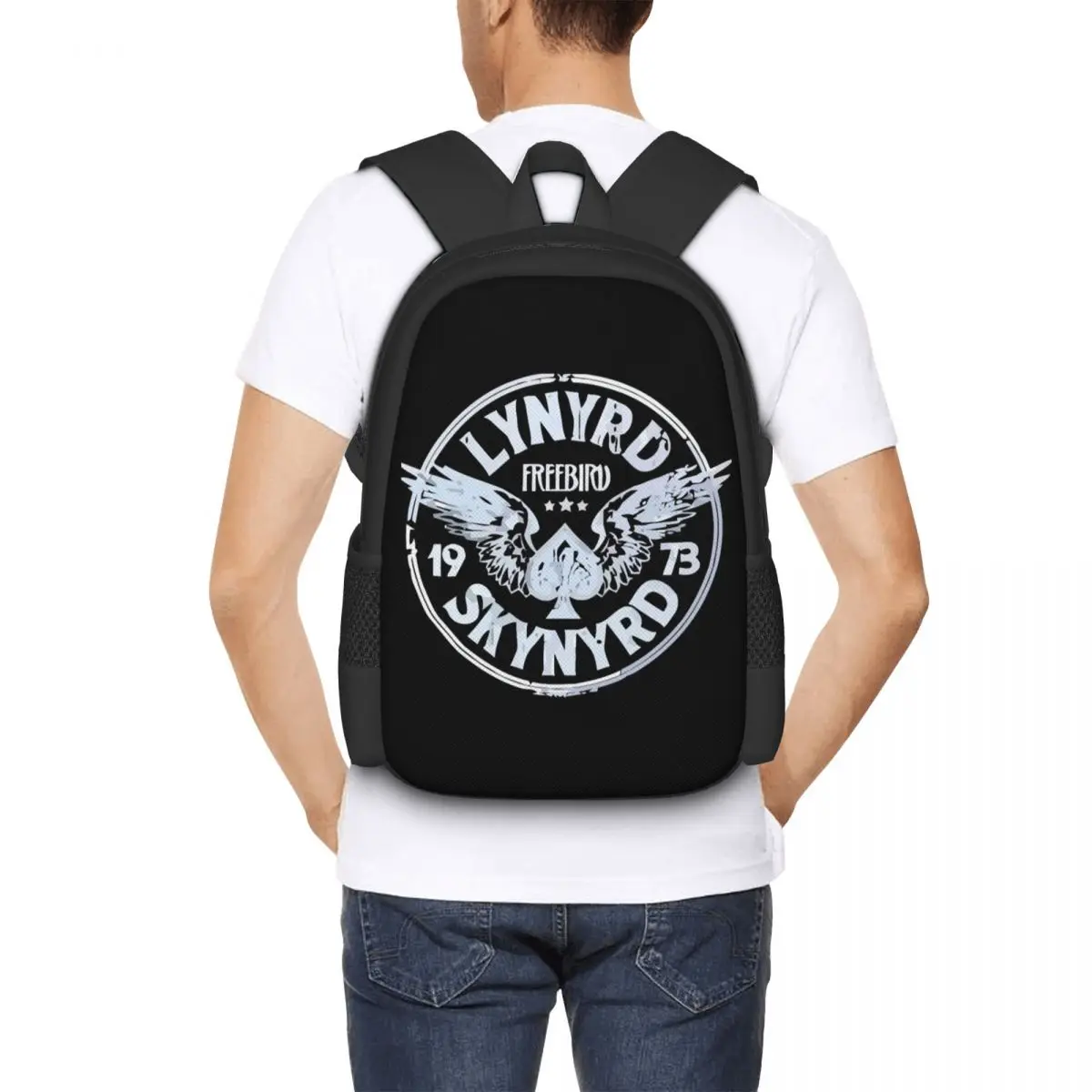

Free Bird Lynyrd Logo Student Backpack School Bag Hiking Travel Daypack for Men Women Fashion Bookbag Shoulder Bags