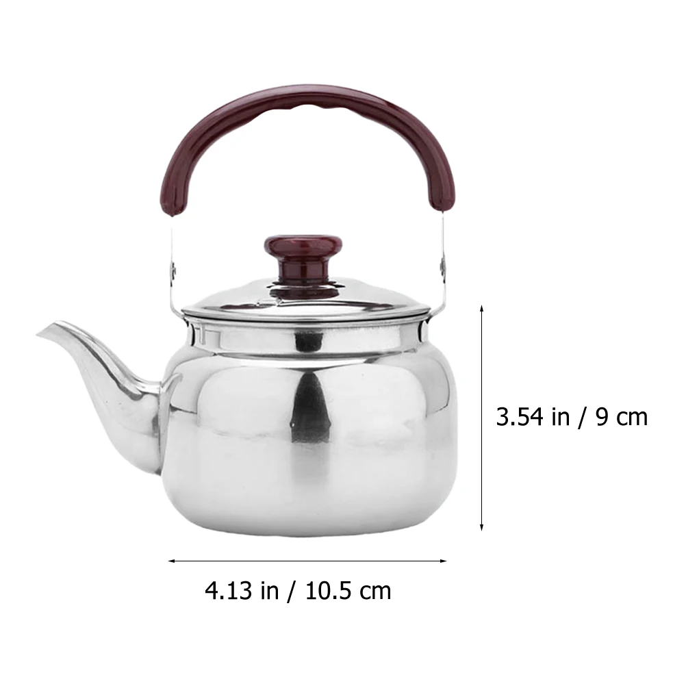 

Stainless Steel Tea Kettle Portable Fellow Whistling Stovetop Boiling Teapot Family Use Flat Bottom Kettle Quick Boil
