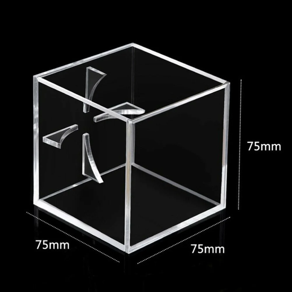 2 قطعة صندوق عرض أكريليك لكرة البيسبول حامل واضح مع مهد أربعة شقوق تخزين آمن للعبة توقيع المستخدمة