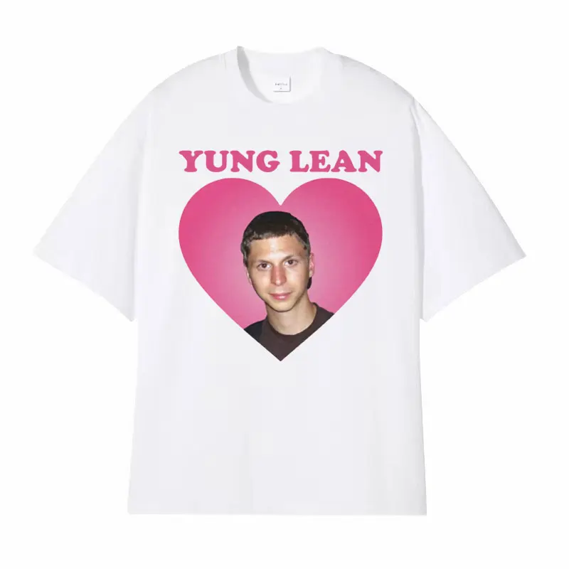 Yung Lean Michael Cera Funny Meme T Shirt Men\'s Summer Casual Aesthetic T-shirts Fashion Gothic Oversized Cozy Tshirt Streetwear