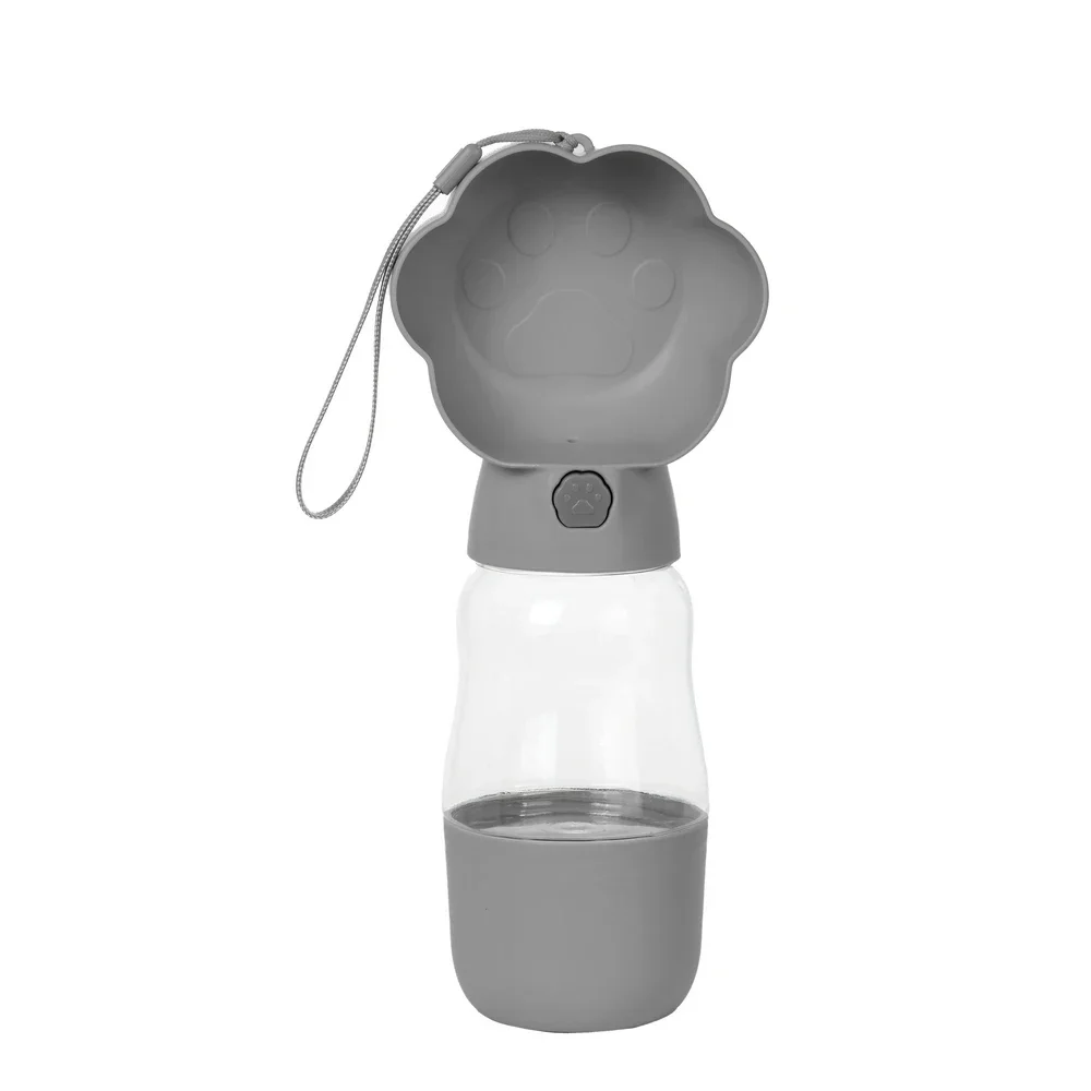 Hunde-Wasserflasche 2-in-1 Tragbare Auslaufsichere Haustier-Wasserschüssel mit Futterbehälter für Kleine und Große Hunde, Katzen, Welpen, Spaziergänge und Wanderungen – Detail 8