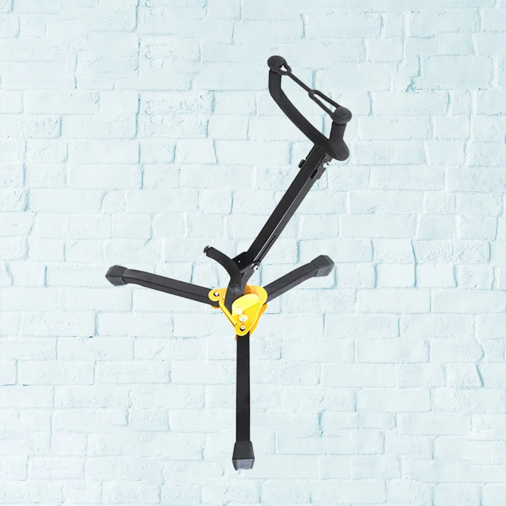 حامل الساكسفون المحمول قابل للتعديل مسند الظهر القابل للطي حامل الاستقرار الثلاثي لألتو تينور ساكس عرض قوس دائم