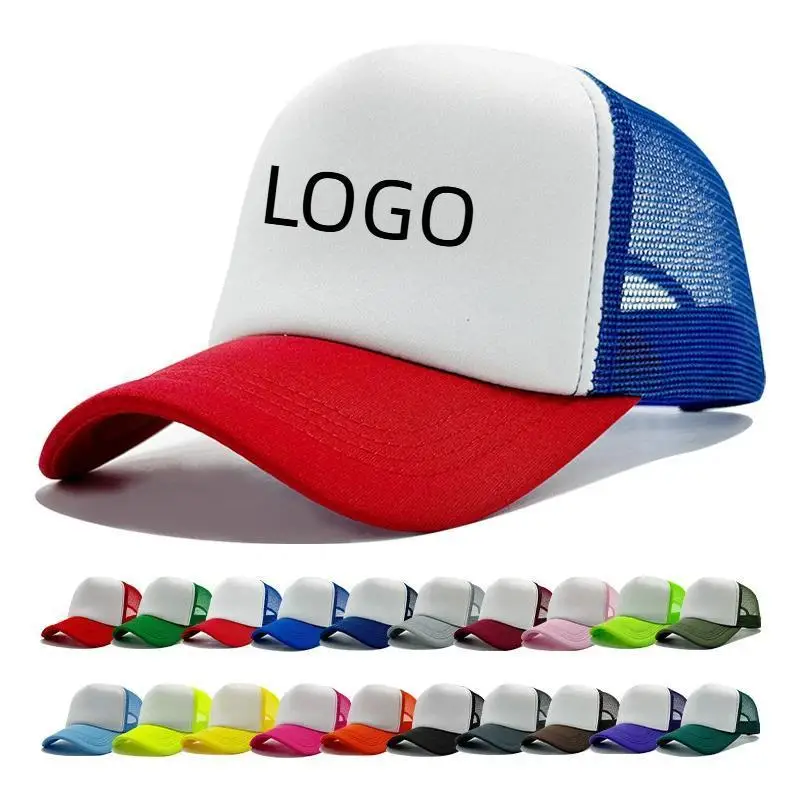 Summer Men's Sponge Mesh Cap Personalized Custom Print Logo Women's Event Baseball Truck Driver Competition Design Pattern Hat