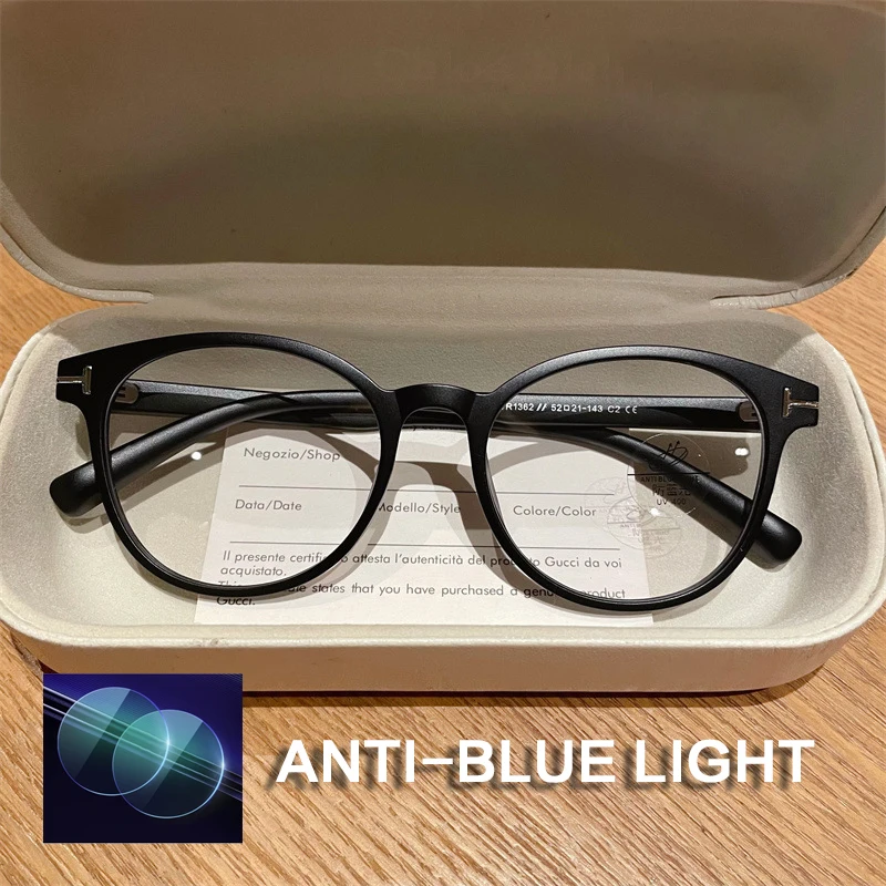 ISLINO TR90 Anti Blue Light Reading Glasses Women Photochromic Prescription Glasses Frame Luxury Hyperopia Myopia Eyewear