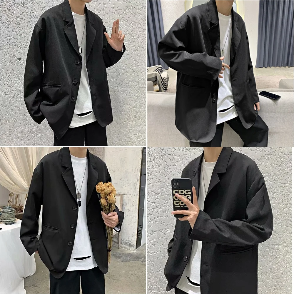 

Ветровка, мужской плащ, повседневная куртка свободного покроя с длинными рукавами, модный уличный стиль