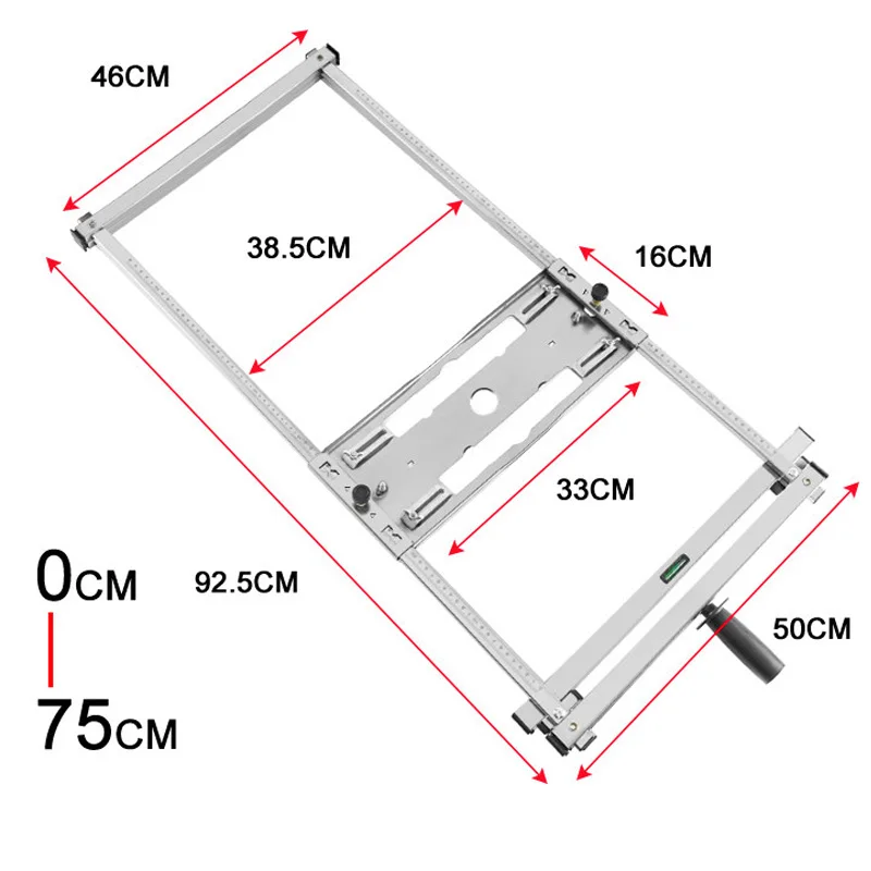 Marble Cutting Machine Track Base, Woodworking Small Cutting Machine Base Plate Modification Bracket, Positioning Support