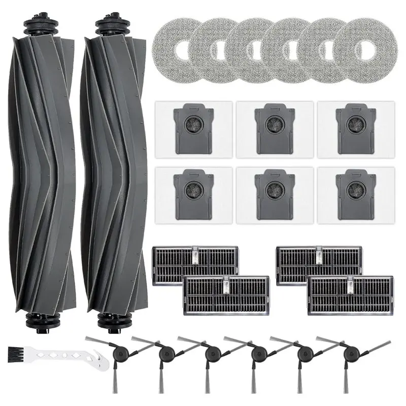 B25B Replacement Parts Kit For Dreame X40 L40 MOVA P10 P50 Robot Vacuum Cleaner - Essential Accessories For Optimal
