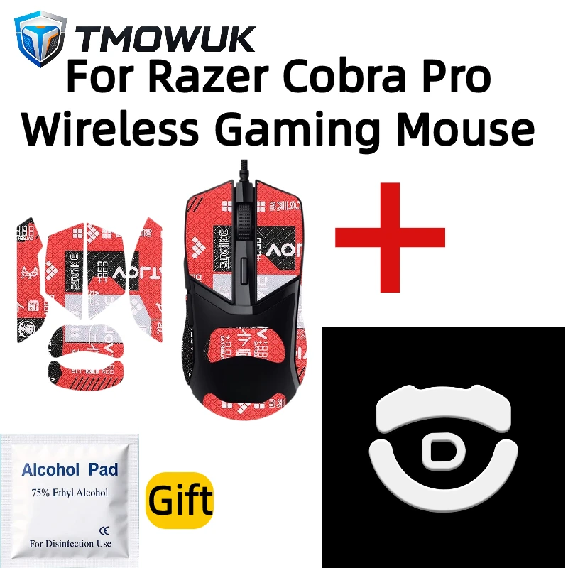 Mouse Grip Tape + PTFE Mouse Skates Combo For Razer Cobra Pro Wireless Gaming Mouse, Sweat Resistant Anti Slip Sticker - view 6