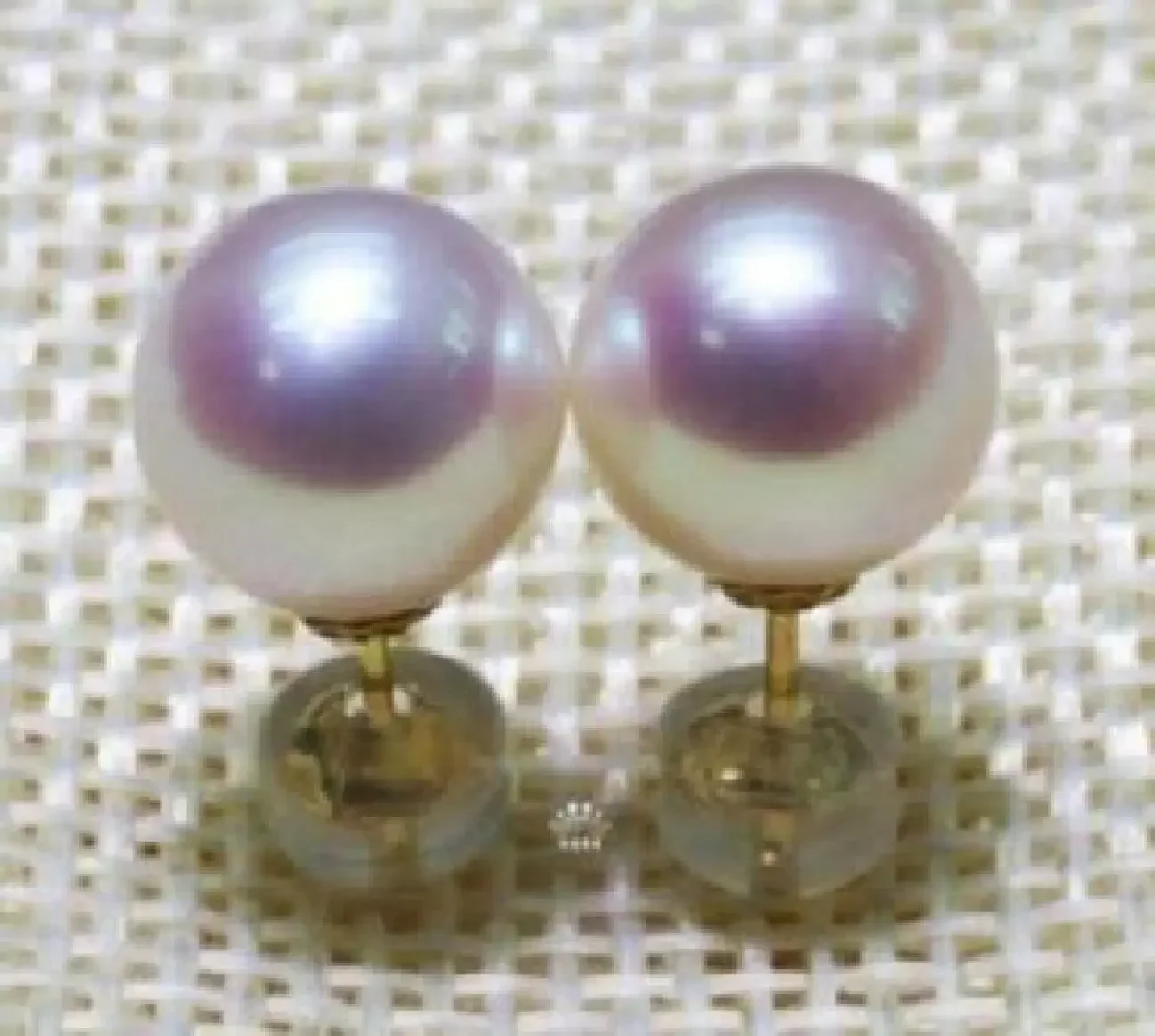 

noble jewelry 18k solid yellow gold EXCELLENT 7-8MM AAA+++ WHITE AKOYA PEARL EARRING