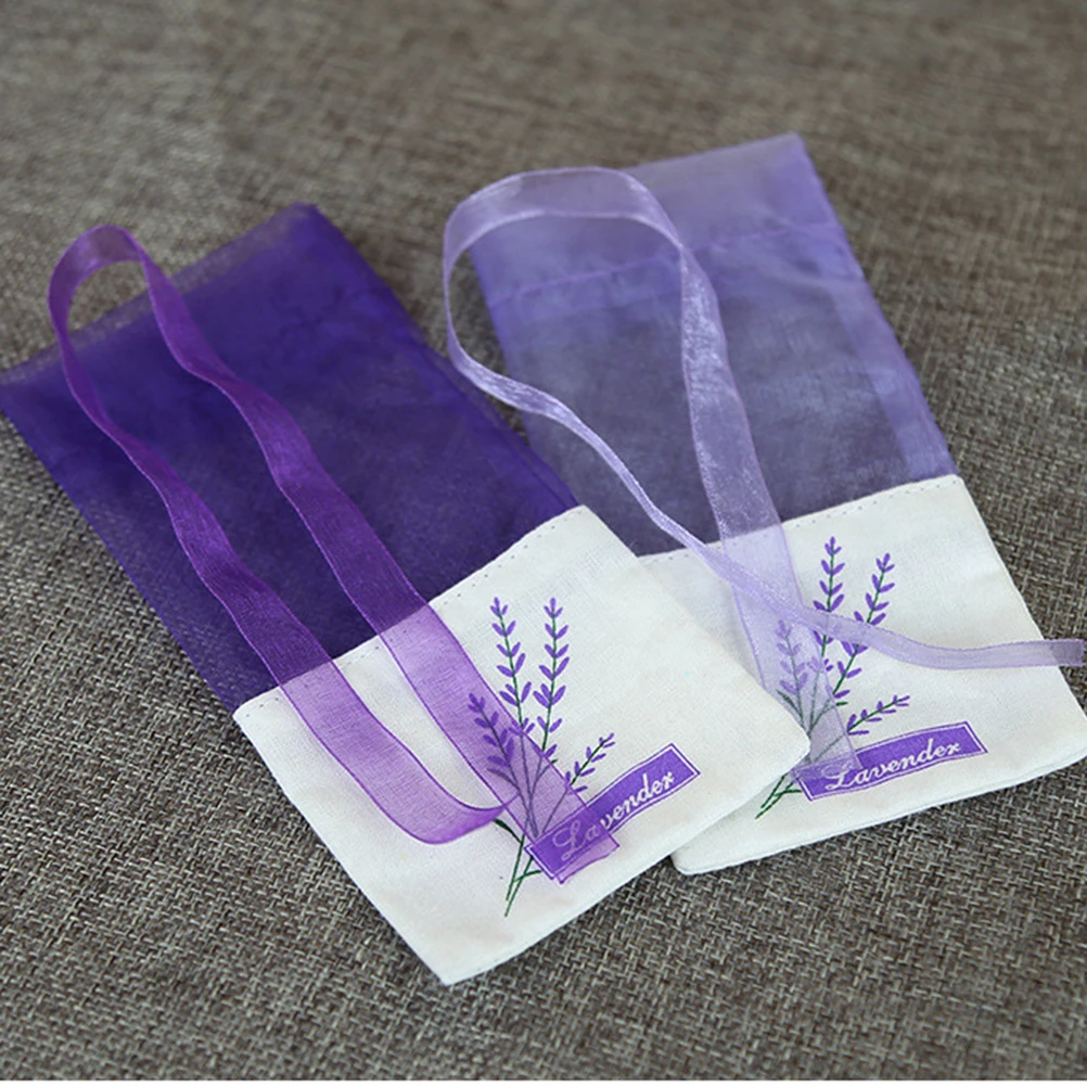 25pcs Empty Sachets Bag Flower Printing Lavender Fragrance Sachet Bags for Dry Flowers Storage Fragrance Lavender Sachet Bag