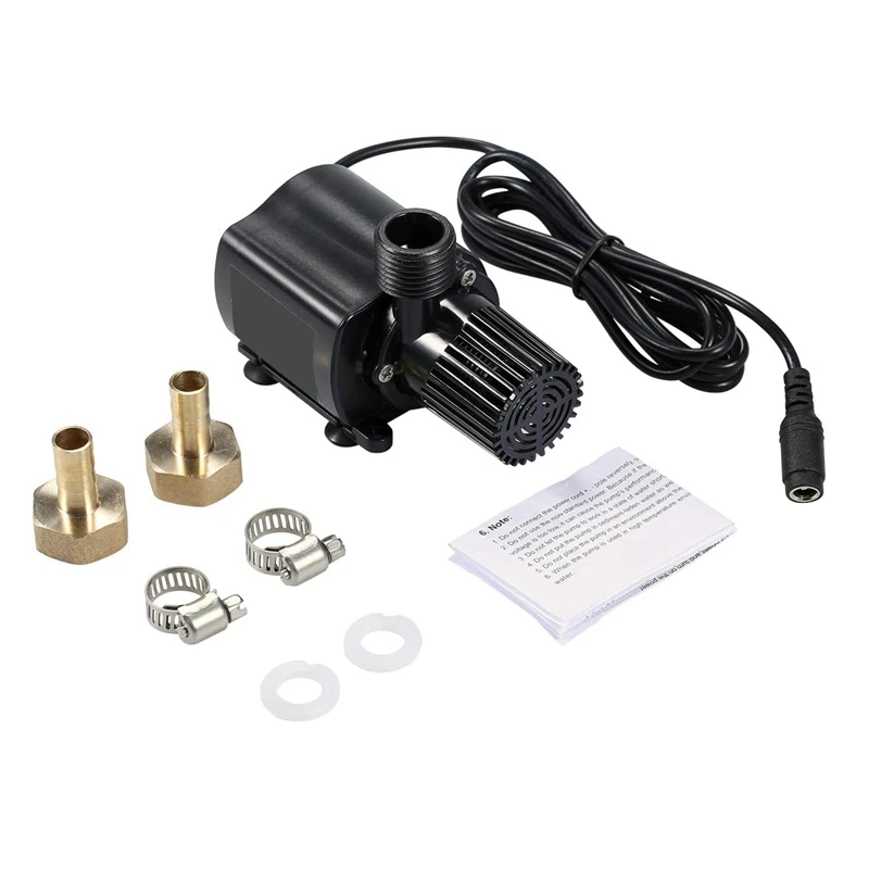 Miniature Brushless Water Pump DC 12V 5M 800L/H Regulating Motor Fountain Water Pump Circulating Pump