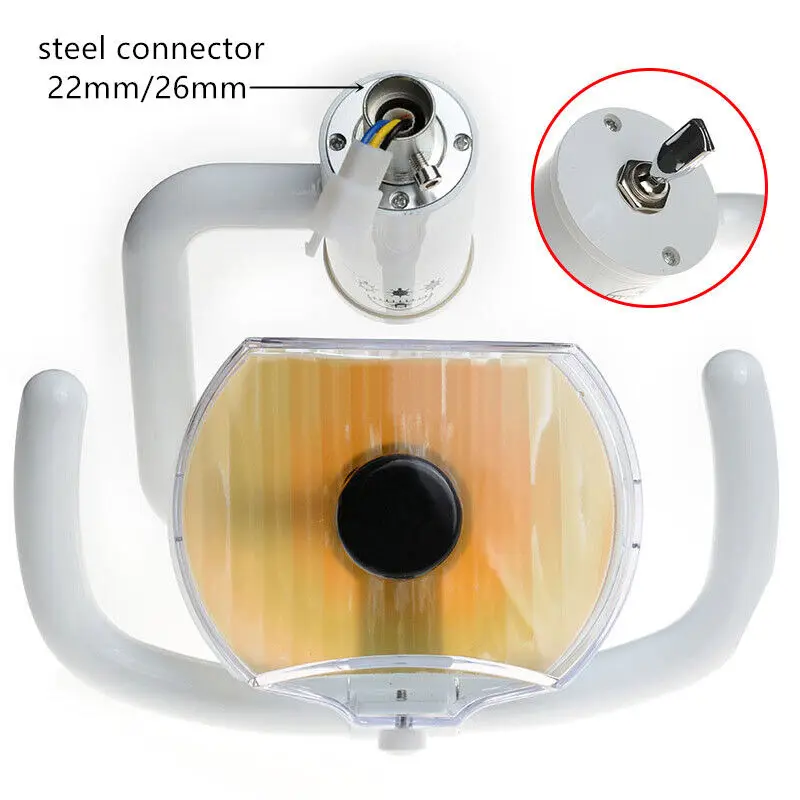 Dental Oral Light Halogen Shadowless Light for Dental Chair Unit 22mm 26mm Multi-Angle Dentist Chair Platform Clean Teeth Lamp