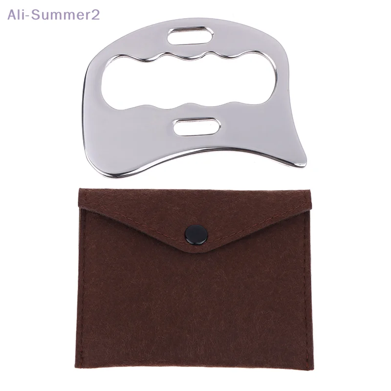 

{Summer2}Скребковая доска Гуа Ша из нержавеющей стали, ручной массажер Гуа Ша, массажный скребок для лица и тела, инструменты для облегчения мышц