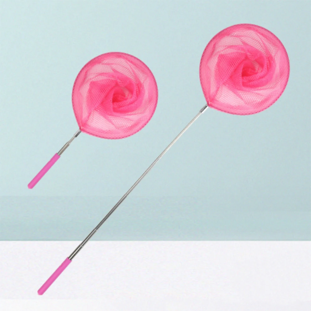 شبكة صيد قابلة للسحب للأطفال في الهواء الطلق على شكل فراشة اليعسوب شبكة من الفولاذ المقاوم للصدأ قابلة للطي من النايلون شبكات الهبوط