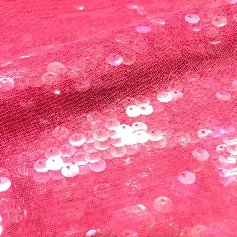 

Multi-Color Glitter Sequins Mesh Fabric Transparent Circular DIY Material for Dress Wedding Dress Decoration
