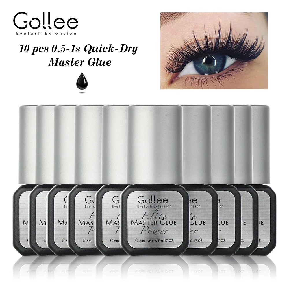 

Gollee 0.5-1s Dry Eyelash Extensions Adhesives Lash Glue Lasting 6-8 Weeks Waterproof Professional Eyelashes Glue Makeup Tools