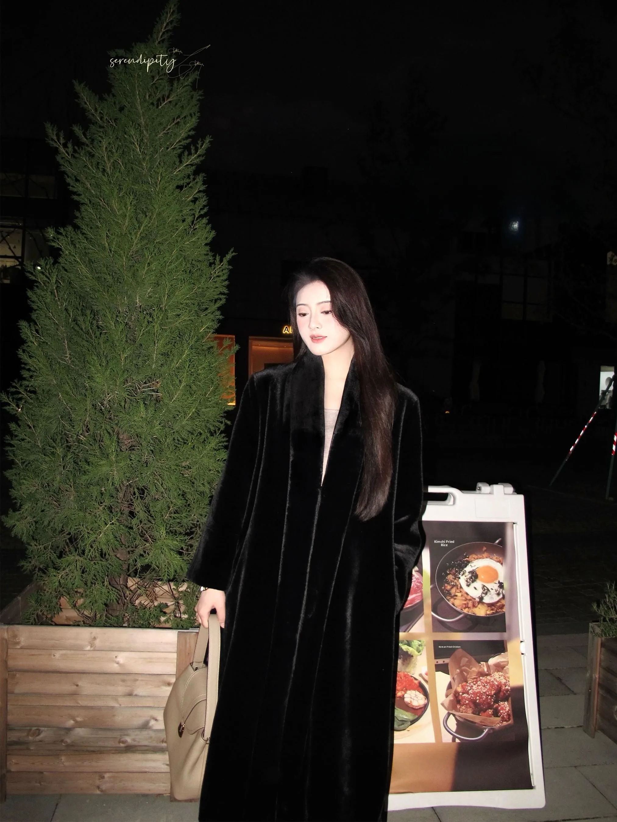 

Zhaouzhen винтажное роскошное экологически чистое пальто из норки, теплая свободная меховая верхняя одежда, зимнее длинное женское пальто средней длины све