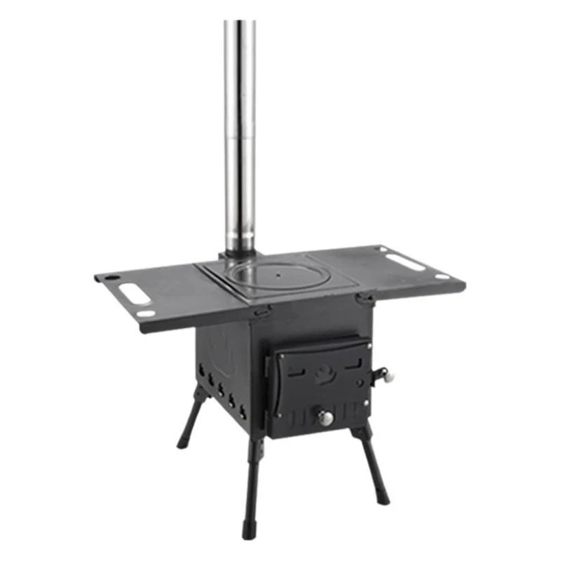 

Small Portable Outdoor Tent Desktop Firewood Stove Multifunctional Heating Stove