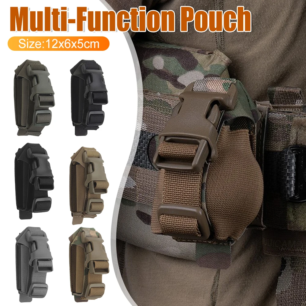 Magazintasche Klein Jagdzubehör Einzelne Flashbang-Tasche Granatenhalter Werkzeugtasche für Outdoor-Aktivitäten Passend für Weste und Gürtel