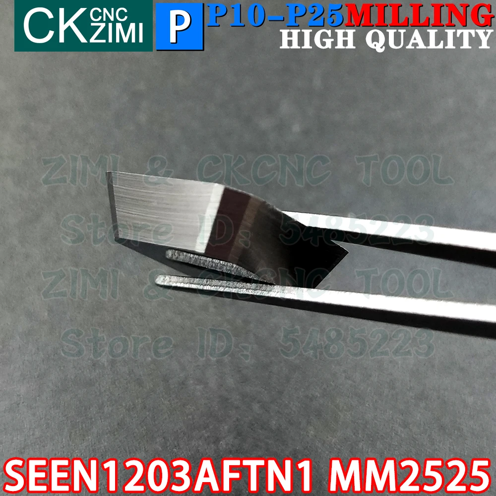 SEEN1203AFTN1 MM2525 SEEN 1203 AFTN1 MM2525 Inserção de Cermet Ferramenta de inserção de fresagem CNC SEEN1203 AFTN1 Torno metálico Ferramenta de fresa indexável