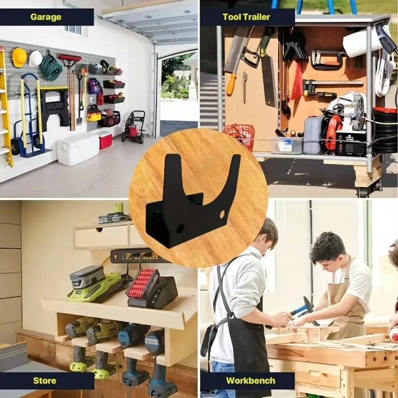 Elektrischer Schleiferhalter Wandmontierter Schleiferhaken Mehrzweck-Winkelschleifer-Aufbewahrungsregal Garagenwerkzeug-Hängehalterung – Detail 6