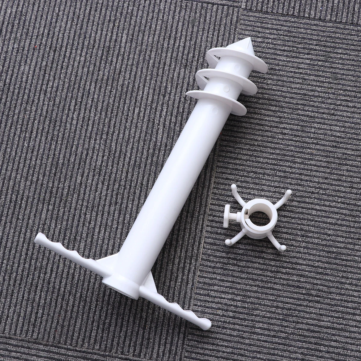 

Пляжный зонт, песочный якорь, эластичная подставка для зонта с шипами, держатель для удочки, солнца, пляжа, сада, патио (белый)