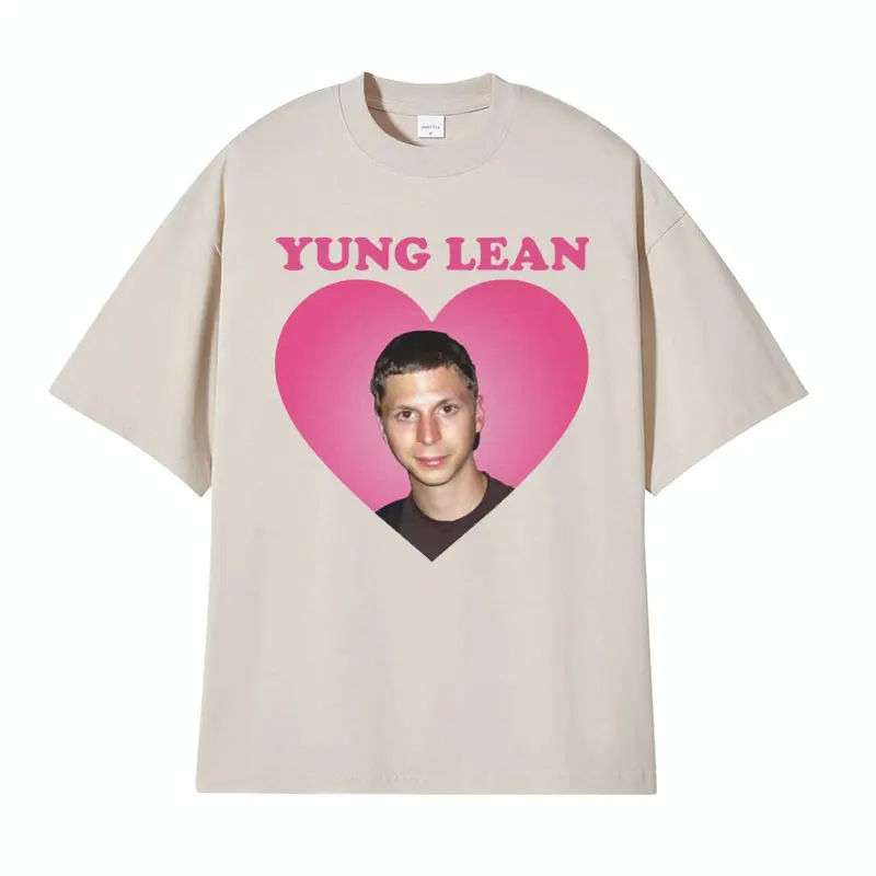 Yung Lean Michael Cera Funny Meme T Shirt Men\'s Summer Casual Aesthetic T-shirts Fashion Gothic Oversized Cozy Tshirt Streetwear