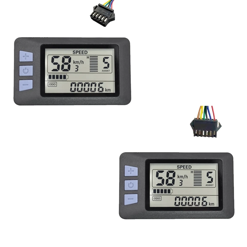 P3H wyświetlacz LCD miernik deski rozdzielczej 24V-60V elektryczny miernik rowerowy Panel wyświetlacza do skutera elektrycznego