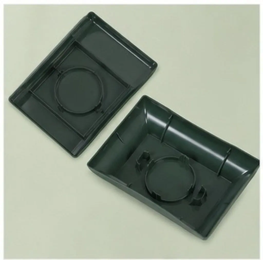 2Pcs Flower Mud Holder Floral Foam Tray Portable Plastic Flower Containers for Wedding Centerpiece Decoration
