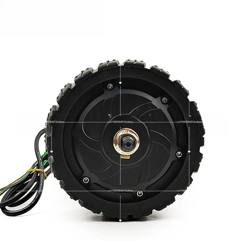 350W 6.5 Inch Off-road Solid Tire Brushless Motor Fat Wide Wheel
