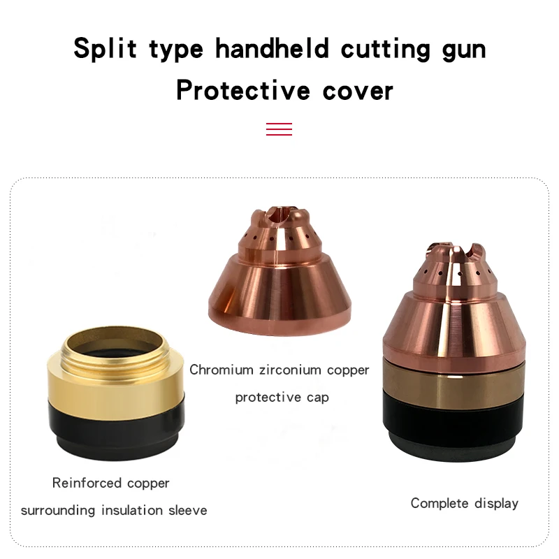 P80 P-80 Contact Protective Cap Shield Cap CNC Plasma Cutting Torch Accessories Nozzle Protective-Cover Contactable Hand Hold