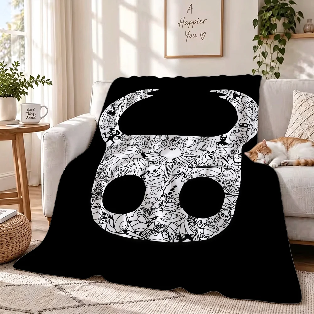 Game Hollow knight Blanket Soft Skin Friendly And Thick Suitable For Bedroom Living Room Bed Sofa Camping Office Gift