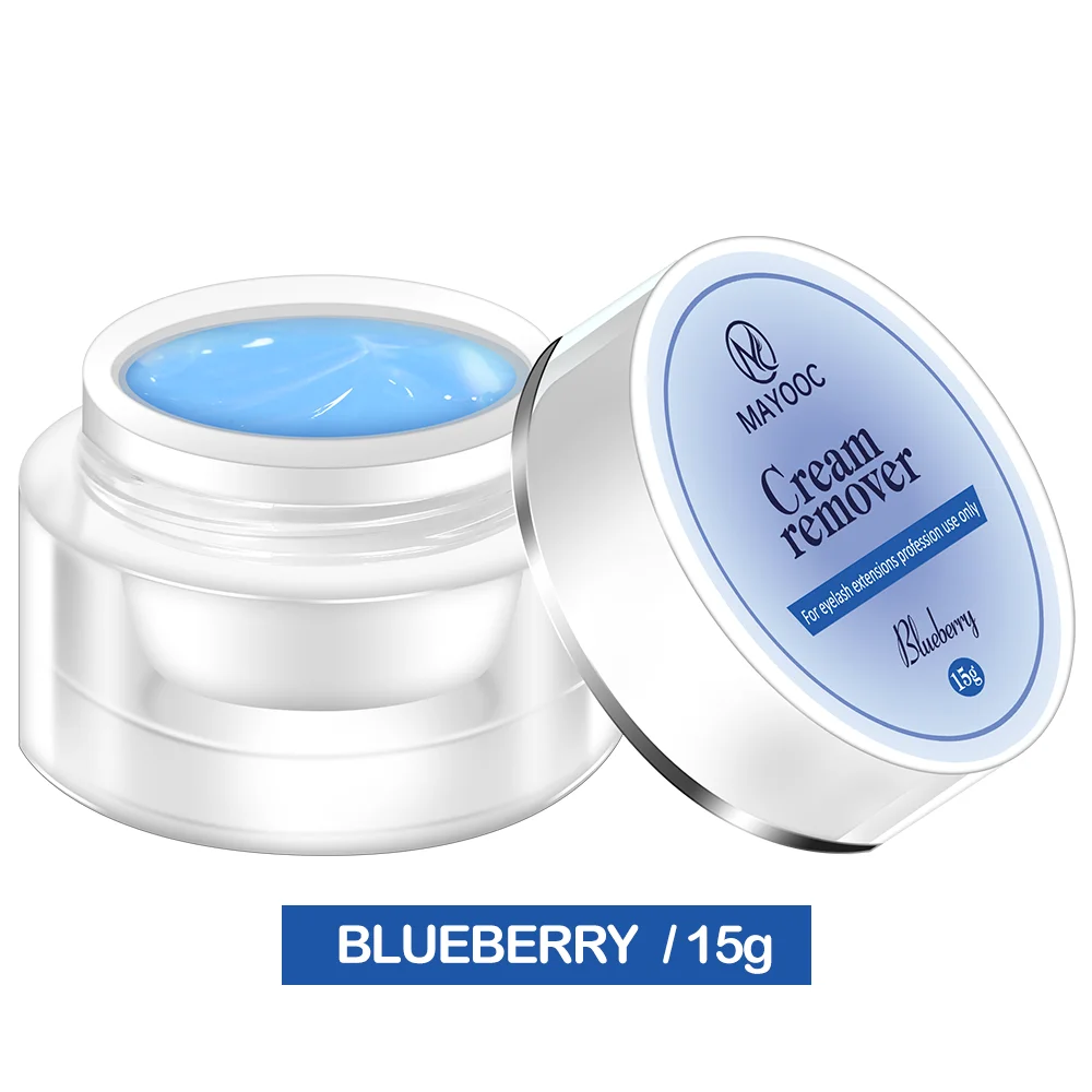 MAYOOC 5/15g Wimpernkleber-Entferner Schnelltrocknender Transparenter Professioneller Creme-Entferner für Wimpernverlängerung Individuelles Logo