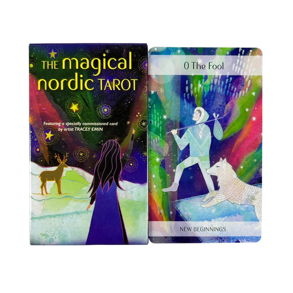 The Magical Nordic Tarot Cards 10*6.3cm A 79 Deck Myths and Folklore Divination Game Cards