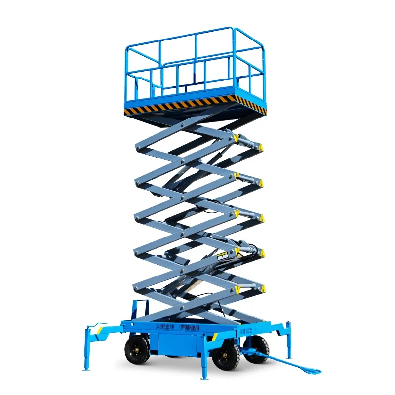 2022 HOT SALE ELECTRIC SCISSOR LIFTER QYCY0.5-14 14M SCISSOR LIFTING PLATFORM 4-18 METER SCISSOR LIFT TABLE FOR SALE