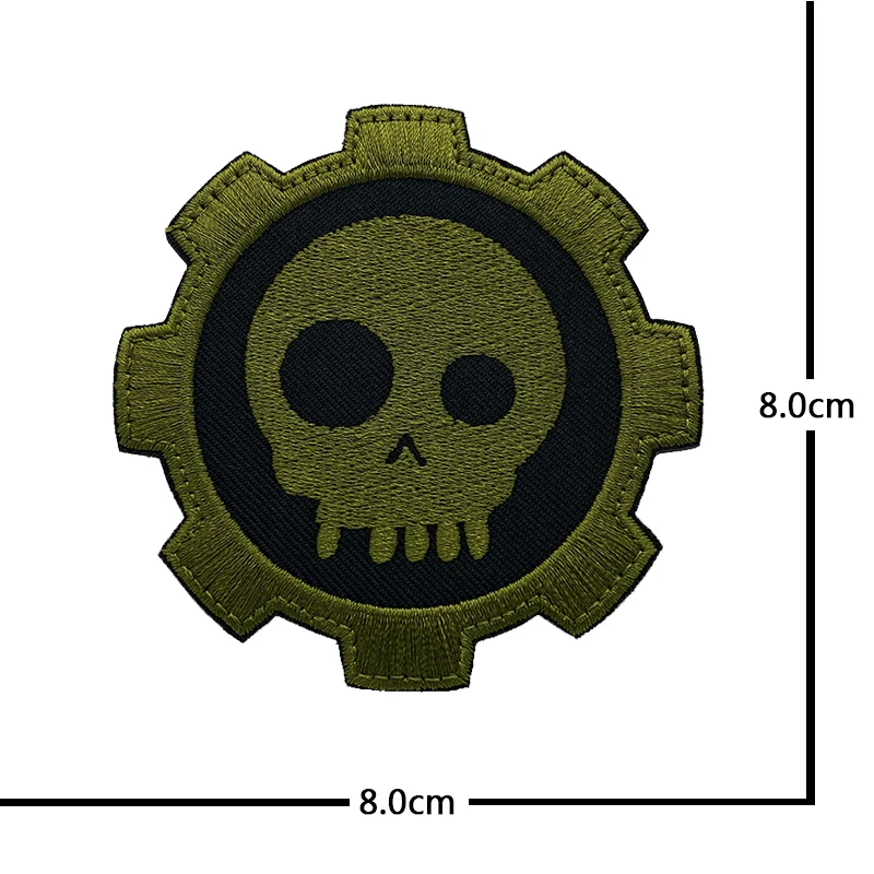 Skull CANCELED Dinosaur Embroidery Cloth Hook and Loop Patch Backpack Tactical Morale Badge Applique For Jacket Jeans bag