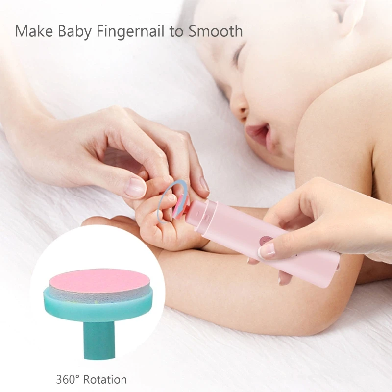 E1YE Baby Trimmer File Electric for Newborn Infant Toddler Kids Toes Fingernails-Care,Polish and Trim