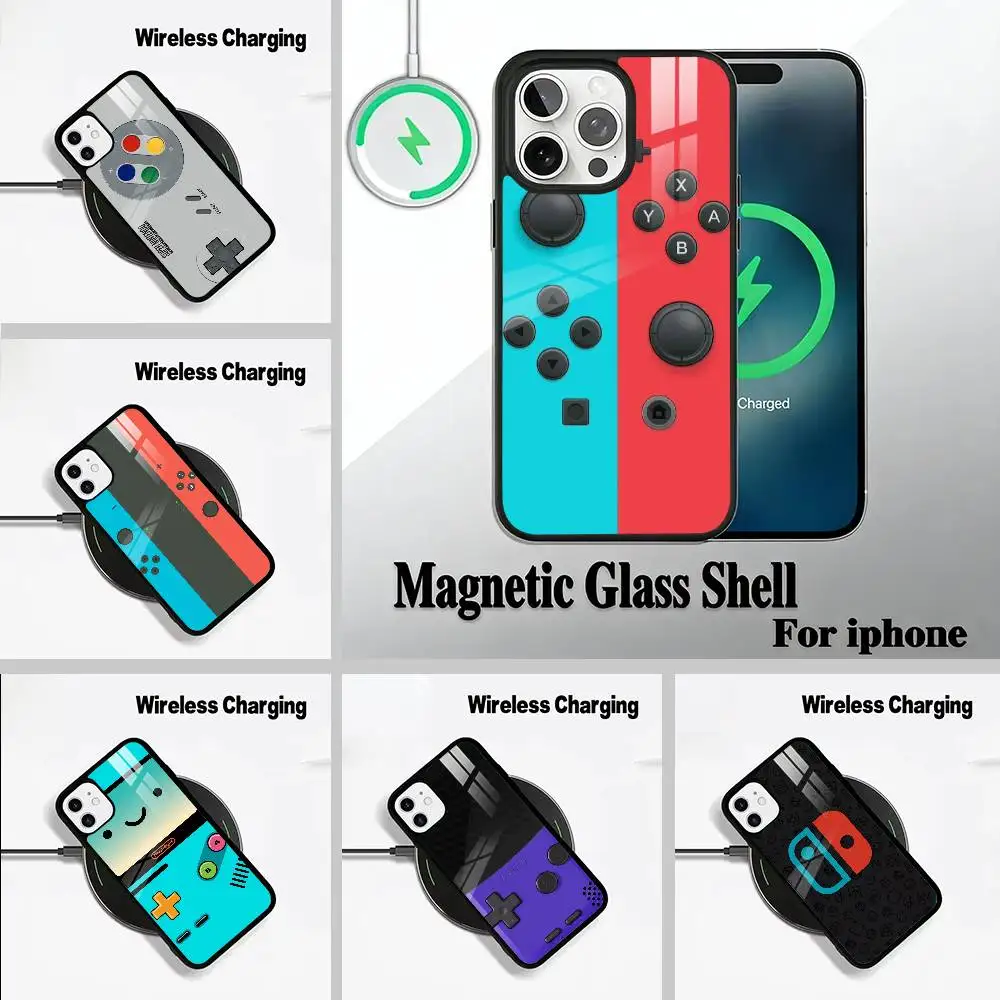 

G-Game- console -pattern Wireless charging phone case compatible with iPhone 17/16/15/14/13/12/11
