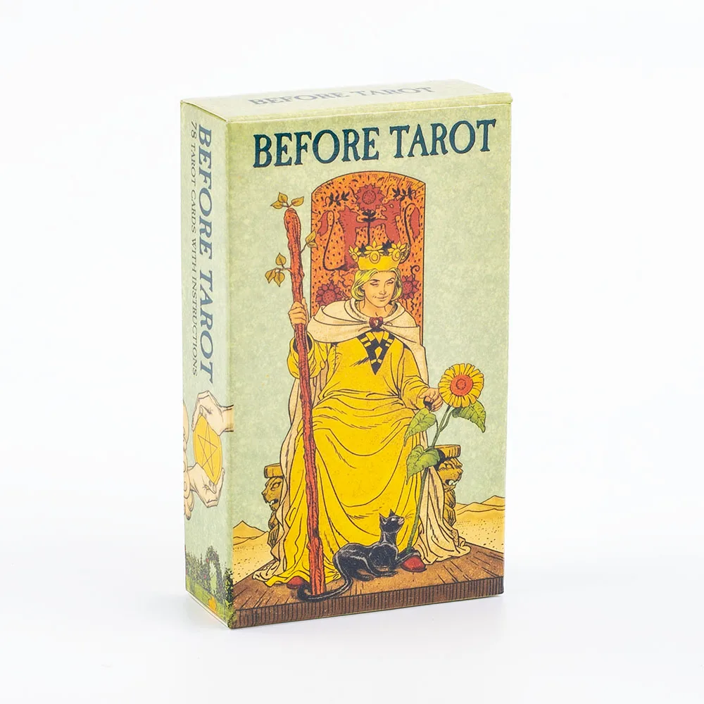 Before Tarot Traditional Images Oracle Deck Divination Board Game for  Family Party Women Kids Toys 78 Cards 10.4*6.1cm