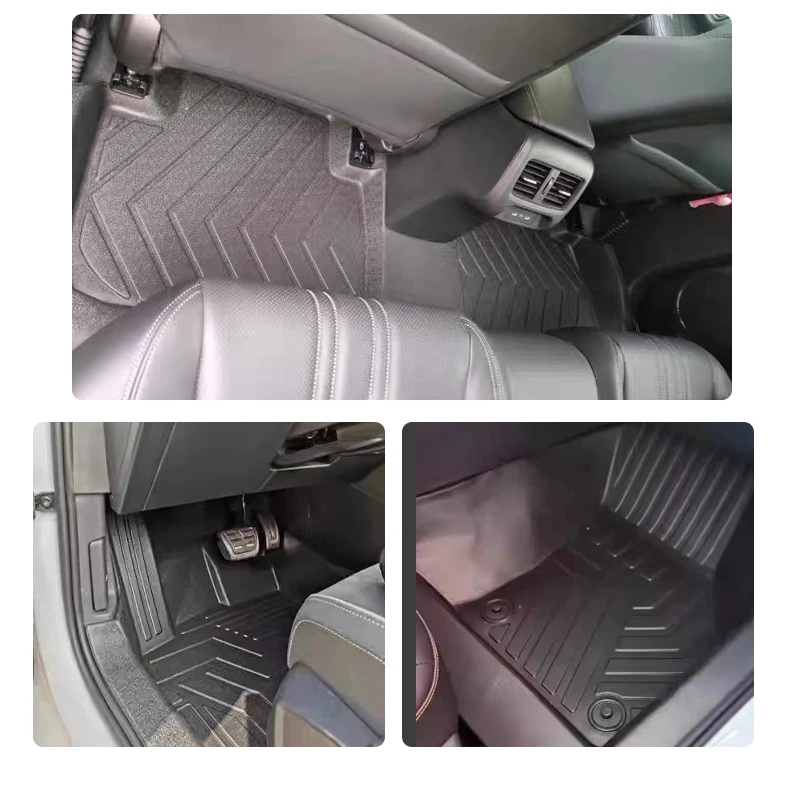 Luxury Car Floor Mats For Honda ZR-V HR-V ZRV RZ 2022~ 2025 LHD Anti-dirty Pad Foot Carpets TPE Covers Full Set Auto Accessories