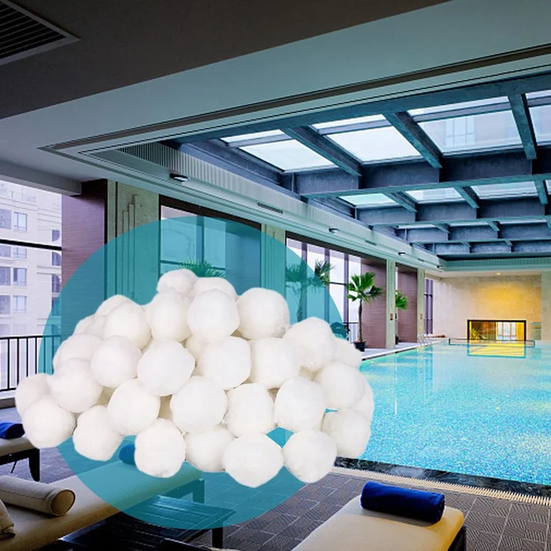 White Filter Balls Pool Cleaning Balls Swimming Pool Cleaning Equipment Filter Water Purification Fiber Cotton Ball