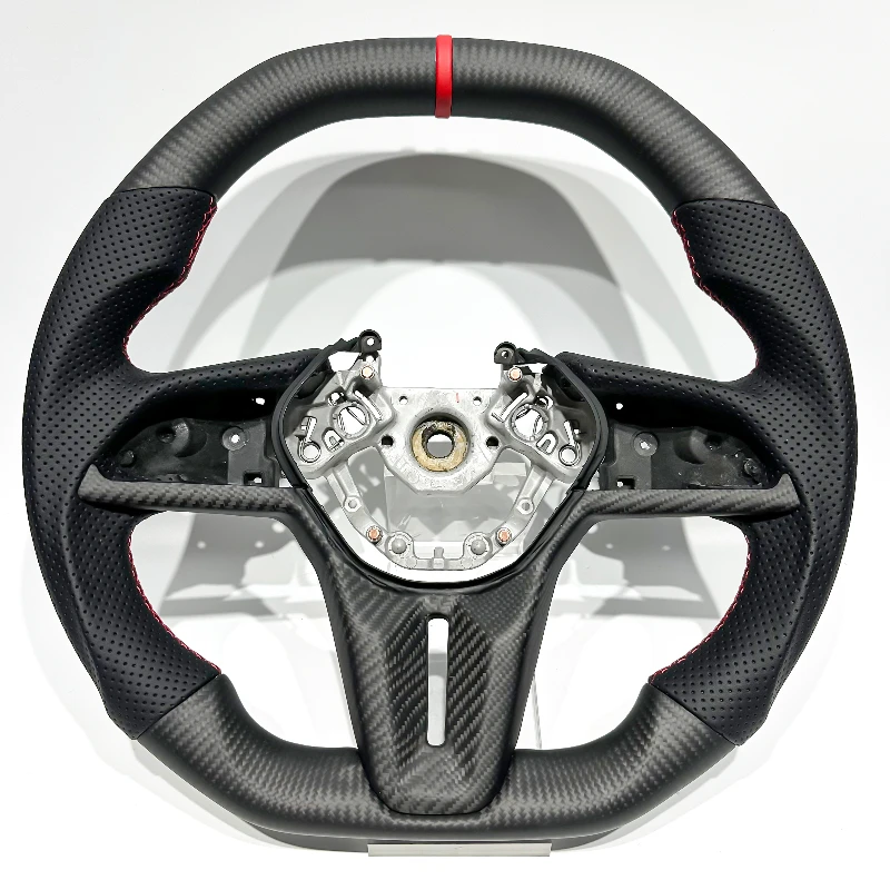 

Sporty Matte Carbon Fiber Steering Wheel for Nissan GT-R R35 - Performance Upgrade Auto Accessory