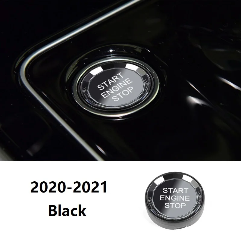 New Arrival Car Engine Start Stop Crystal Button Replcment Cover For Jaguar F-PACE XEL XFL XE XF 2012-2021 Auto Styling