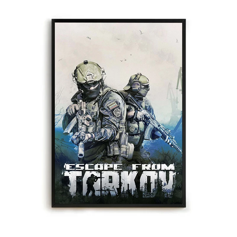 Escape From Tarkov Decorative Prints Wall Painting Video Game Poster Decoration Pictures Room Wall Decor Gamer Home Decorations